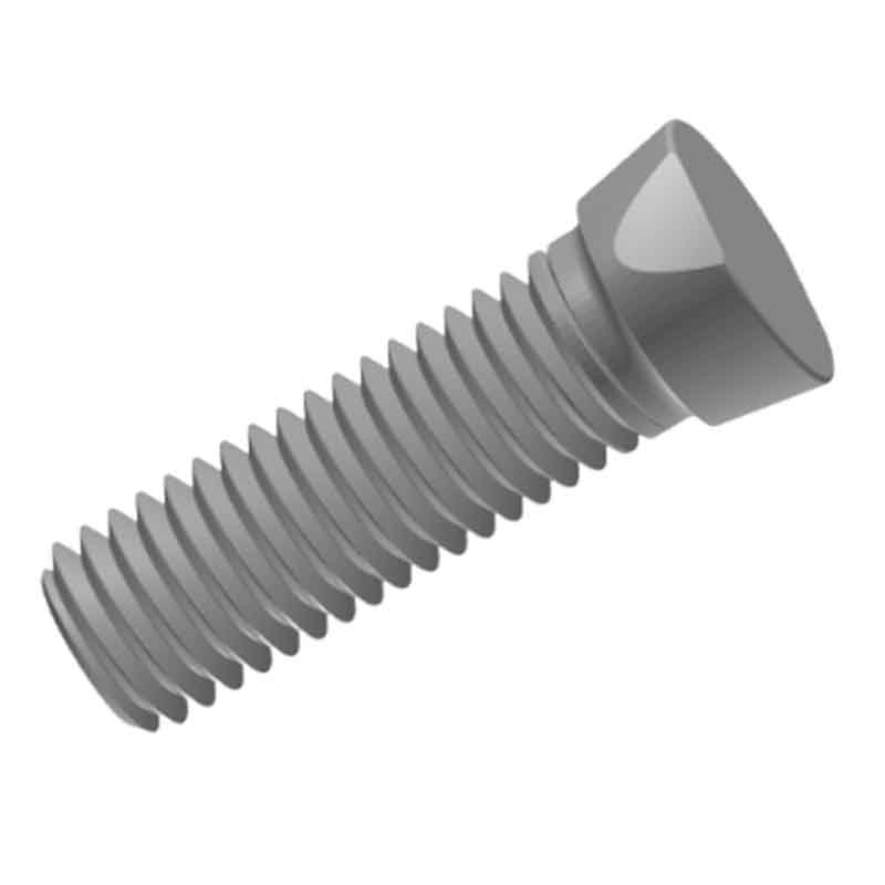 20 ° clipped plow bolts
