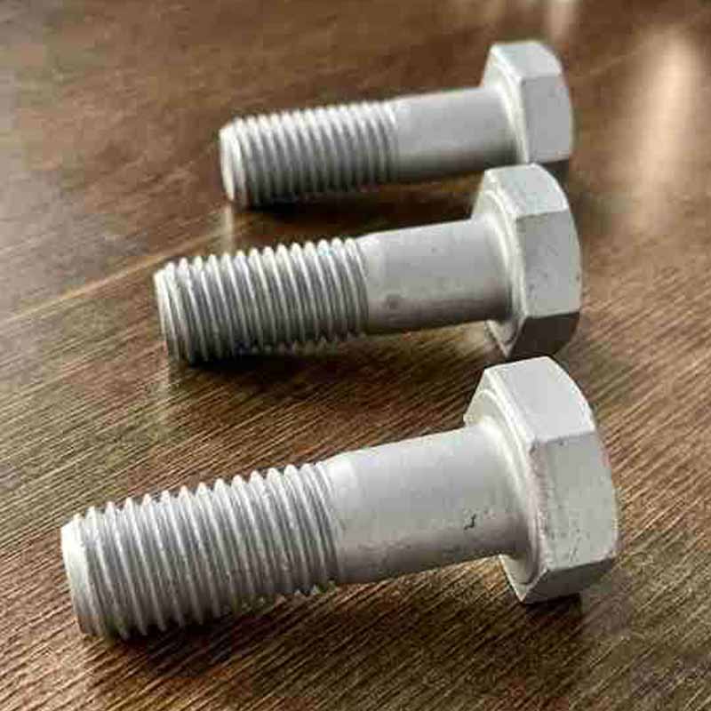Bolts ຫົວ Hexagon ສີດໍາທີ່ມີຄວາມເຂັ້ມແຂງ shank
