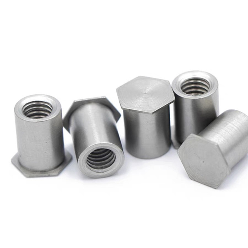 hexagon ຫົວແບນຕາບອດຕາບອດ hexagon riveted ເຫຼັກກ້າກາກບອນ