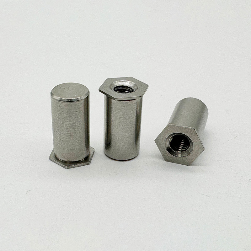 ເຫຼັກເຫຼັກເຫຼັກເຫຼັກ Hexagon Rivet Cut Nut