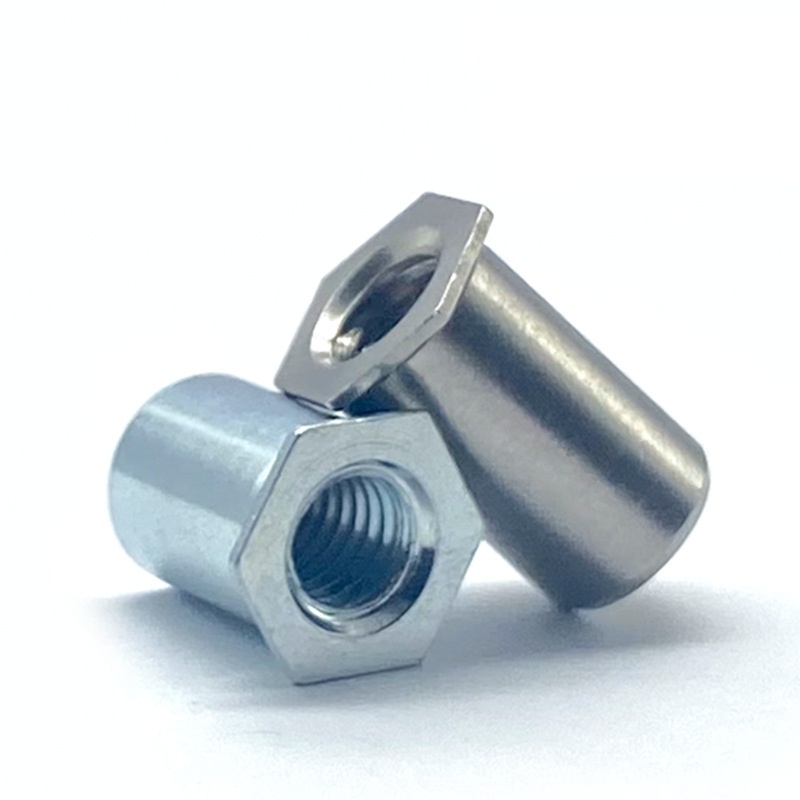 CNC Machined ຜ່ານຂຸມ Hexagonal Rivet Nut
