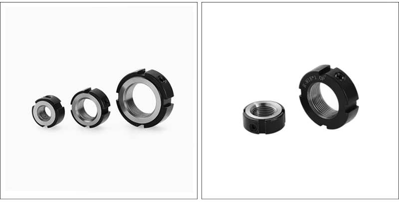 Metric slotted round nuts