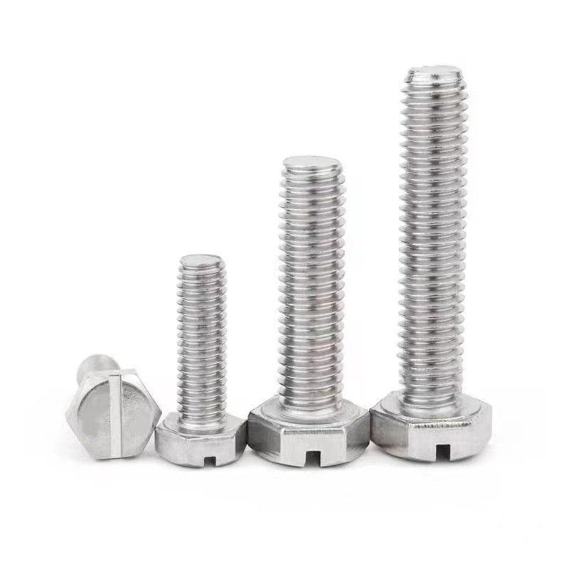 screws ຫົວ hex ໄດ້ slotted hex