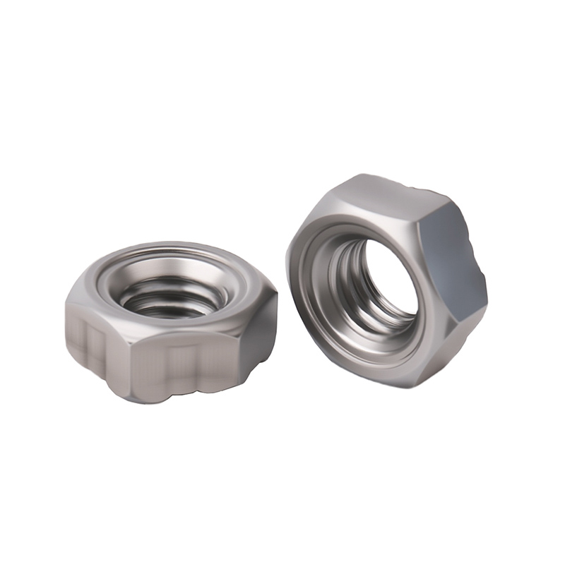 streamlined hexagon weld nut