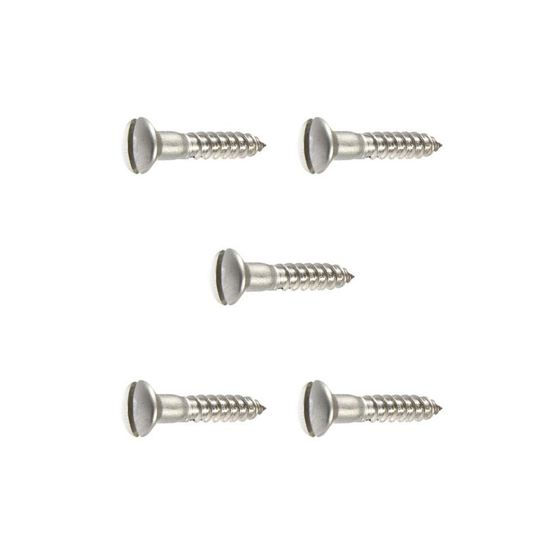 ໄມ້ Screw Slotted Round Head ເຫຼັກກາກບອນຕ່ໍາ